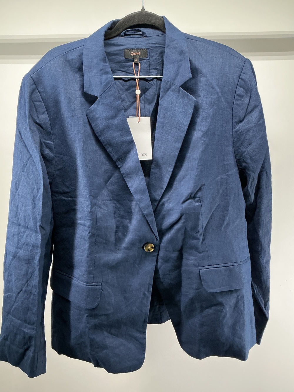 100% European Linen Structured Blazer